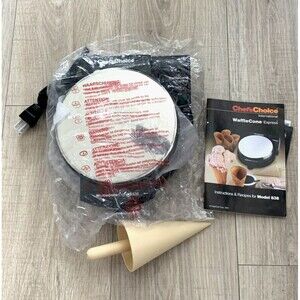 Chef’s Choice International Waffle/Sugar Ice Cream Cone Maker Express 838 NEW